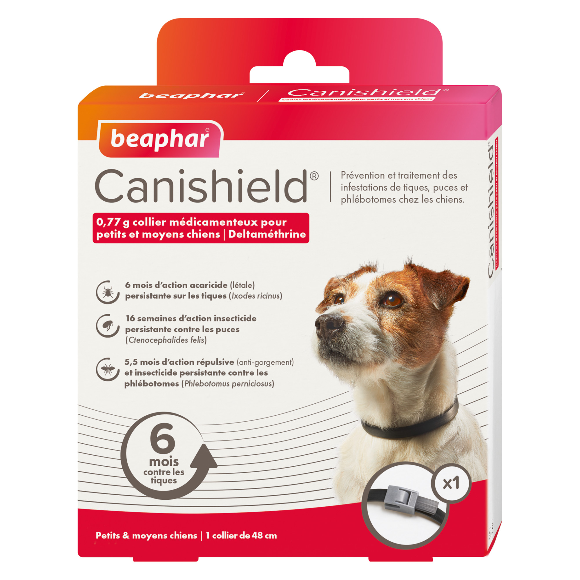 CANISHIELD® 0,77 g collier médicamenteux pour petits et moyens chiens  à la deltaméthrine – x 1 collier